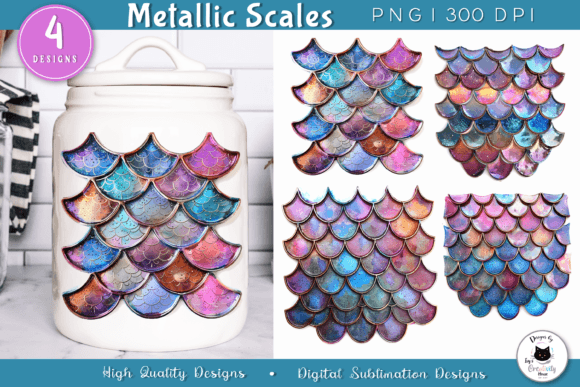 Download Metallic Mermaid Scale Sublimation PNG - Sublimation Collection