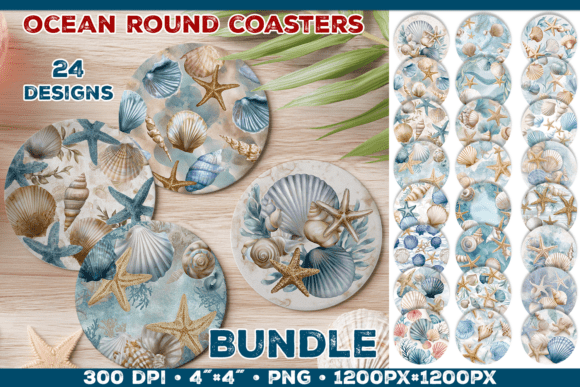 Download Round Coaster Sublimation Design Bundle - Sublimation Collection