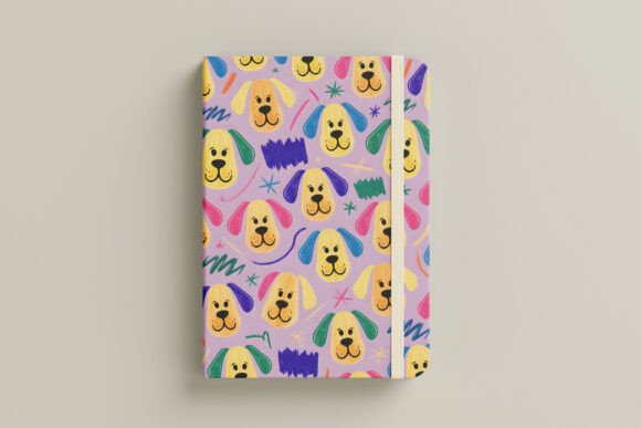 Download Crayon Dog Seamless Pattern - Premium Resources