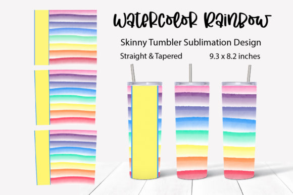 Download Rainbow Stripes Tumbler Wrap Sublimation - Sublimation Collection