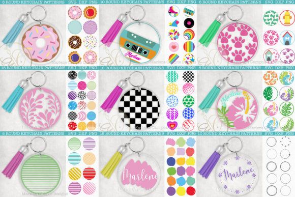 Download Bundle 96 Files Round Keychain Patterns - File Collection