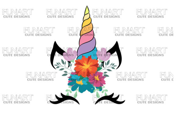 Download Unicorn Head Face Sublimation PNG Colors - Sublimation Collection