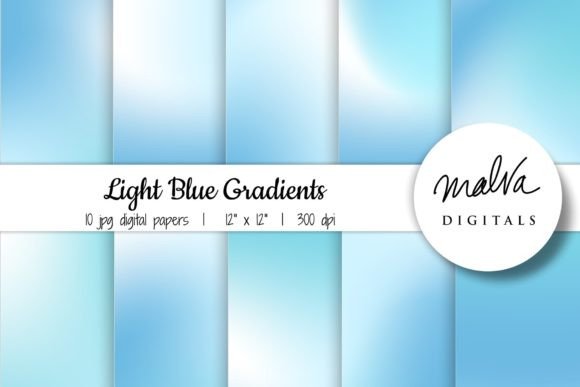 Download Light Blue Gradients Backgrounds - Blue Collection