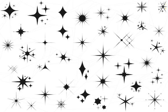 Download Sparkle Stars. SVG File Ready for Cricut - File Collection