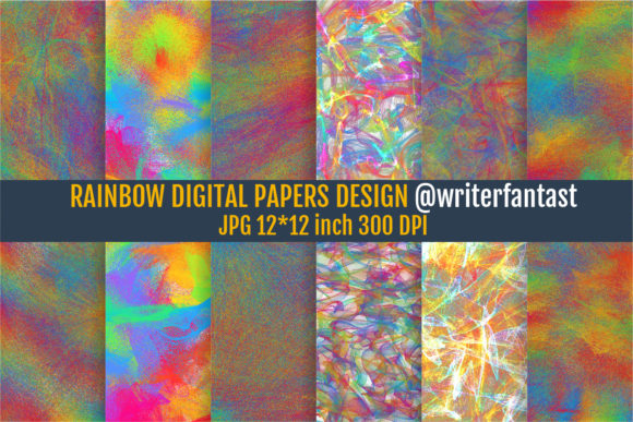 Download Rainbow Digital Papers, Rainbow Backdrop - Rainbow digital papers Collection