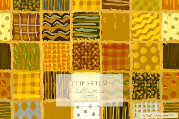 Download Autumn Patchwork Sublimation Pattern - Sublimation Collection
